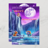 THEMA "DINOSAUR" EINLADUNG (Vorne/Hinten)