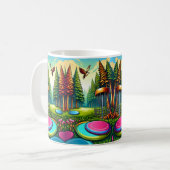 Thema "Disk Golf and Eagle" Kaffeetasse (Vorderseite Links)