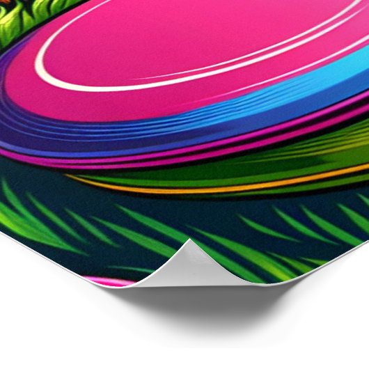 Thema "Disk Golf and Eagle" Poster (Ecke)