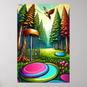 Thema "Disk Golf and Eagle" Poster (Vorne)