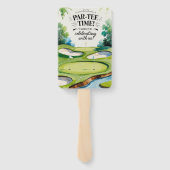 Thema einer Golfhochzeit Fächer (Rückseite)