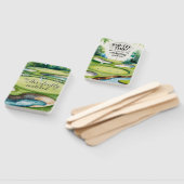Thema einer Golfhochzeit Fächer (Non-assembled)