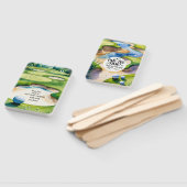 Thema einer Golfhochzeit Fächer (Non-assembled)