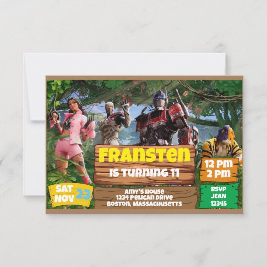 Thema Einladung (Vorderseite)