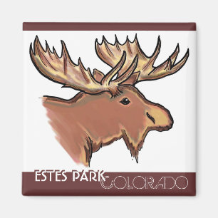 Thema-Elchmagnet Estes Park-Colorados brauner Magnet