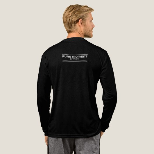 Thema "Electronic Music Label" Tri-Blend Shirt (Voller Rücken)