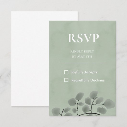 Thema Eukalyptus-Blätter (Vorne/Hinten)