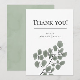 Thema Eukalyptus-Blätter Einladung