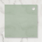 Thema Eukalyptus-Blätter Geschenkanhänger (Rückseite)