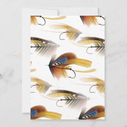 Thema Fischen Erster Geburtstag Einladung (Rückseite)