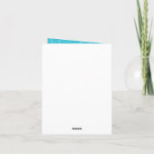 Thema Fischerei Kinderdusche für Fischer Dankeskarte (Rückseite)