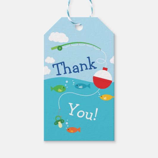 Thema Fischerei Kinderdusche für Fischer Geschenkanhänger (Vorderseite)