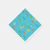 Thema Fischerei Kinderdusche für Fischer Serviette (Ecke)