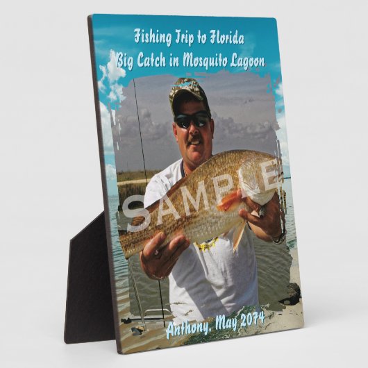 Thema Fischerei Lagoon Sky Stehendes Foto Rahmen (Seite)