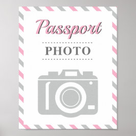 Thema "Foto-Passport-Kabine" des Party "Flugzeug" Poster