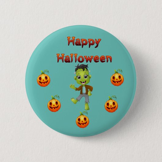 Thema: Frankenstein und Pumpkin Button (Vorderseite)