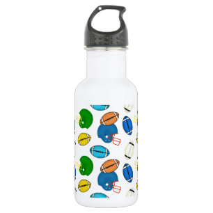 Thema Fußbälle und Helme Trinkflasche
