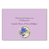 Thema geometrische Blume Tischnummer (Rückseite)