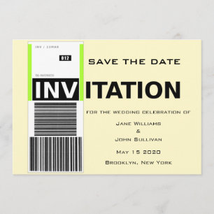 Thema "Gepäck-Anspruch" Hochzeitsszenario speicher Save The Date