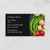 Thema "Gesunde Lebensmittel" Visitenkarte (Vorderseite)