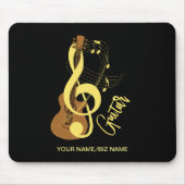 Thema Gitarrengrafik Musikermusik Mousepad (Vorne)