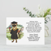 Thema Golf Abschluss Einladung (Stehend Vorderseite)