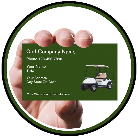 Thema Golf Cart Visitenkarte