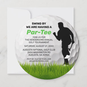 Thema Golf   Golf Course Retirement Event Einladung