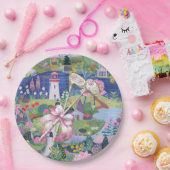 Thema Golf mit Golfclub Pappteller (Party)