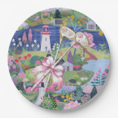 Thema Golf mit Golfclub Pappteller (Vorderseite)