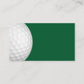 Thema Golf Sports Visitenkarte (Rückseite)