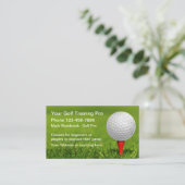 Thema Golf Training Business Cards Visitenkarte (Stehend Vorderseite)