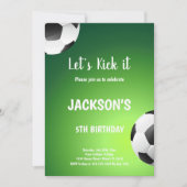 Thema "Grüner Hintergrund" Einladung (Vorderseite)