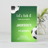 Thema "Grüner Hintergrund" Einladung (Stehend Vorderseite)