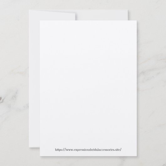 Thema Hochzeit in Urlaubsort Einladung (Rückseite)