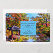 Thema Hochzeit in Urlaubsort Einladung (Vorne/Hinten)