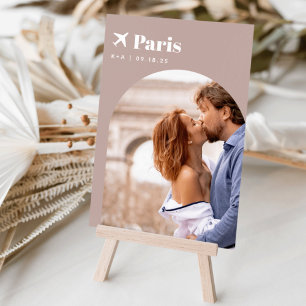 Thema Hochzeit Zielort Foto & Name Tischnummer