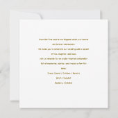 Thema Hochzeitsfeiern für Angelfreunde Dankeskarte (Rückseite)