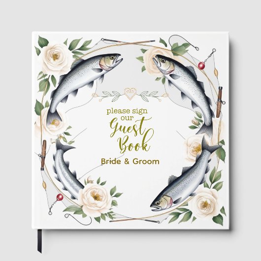 Thema Hochzeitsfeiern für Angelfreunde Gästebuch (Vorderseite)