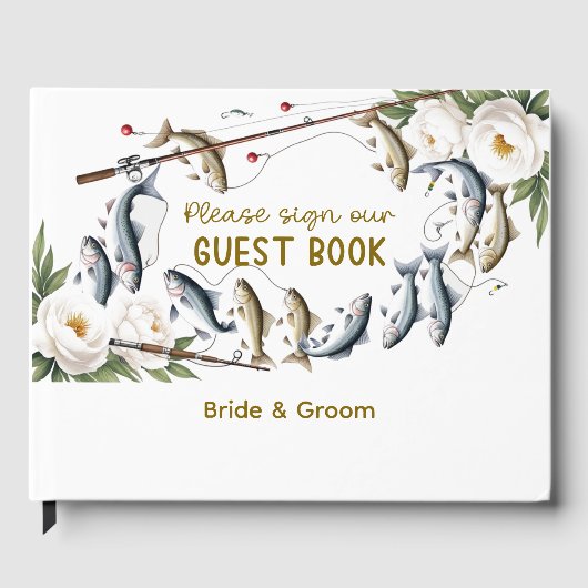 Thema Hochzeitsfeiern für Angelfreunde Gästebuch (Vorderseite)