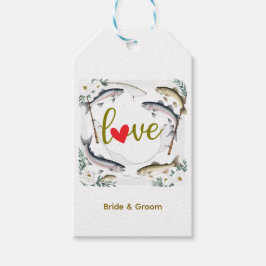 Thema Hochzeitsfeiern für Angelfreunde Geschenkanhänger