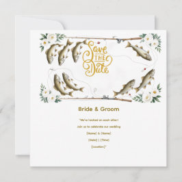 Thema Hochzeitsfeiern für Angelfreunde Save The Date