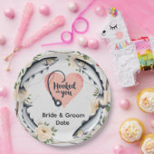 Thema Hochzeitsfischerei für Angelfreunde Pappteller (Party)