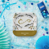 Thema Hochzeitsfischerei für Angelliebhaber Papier Pappteller (Party)