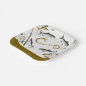 Thema Hochzeitsfischerei für Angelliebhaber Papier Pappteller (Gewinkelt)