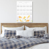 Thema Hochzeitskartentabelle für Wasserfarben - Wi Leinwanddruck (Insitu (Schlafzimmer))