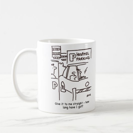 Thema Hospital Car Parking Kaffeetasse (Links)