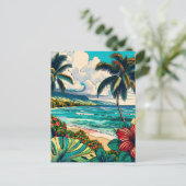 Thema hübsche Hawaiianische Insel | BEHALTEND TOUC Postkarte (Stehend Vorderseite)