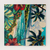 Thema hübsche Hawaiianische Insel Puzzle (Horizontal)