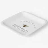 Thema "Humble Bee Baby Shooting" Pappteller (Gewinkelt)